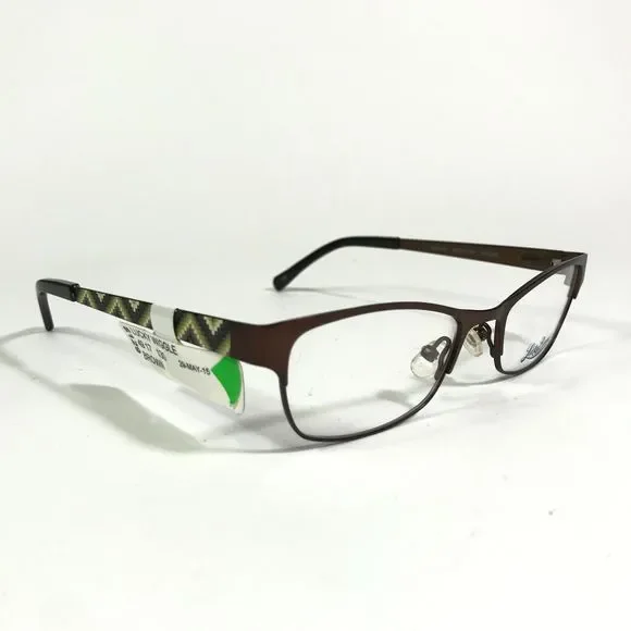 Lucky Brand WIGGLE BROWN Kids Eyeglasses Frames Rectangular Cat Eye 49-17-130 - Picture 2 of 12